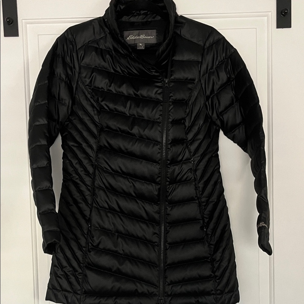 Eddie Bauer Women's Quilted Black Puffer Coat